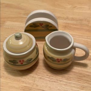 MAKE AN OFFER! Hand painted Country Berry 3 piece Set